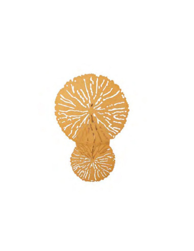 Applique Lovetann armature en métal laiton mat avec décor  de disques ajourés au design contemporain par Maytoni