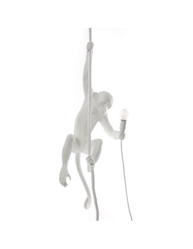 Suspension the Monkey en résine blanc par Seletti