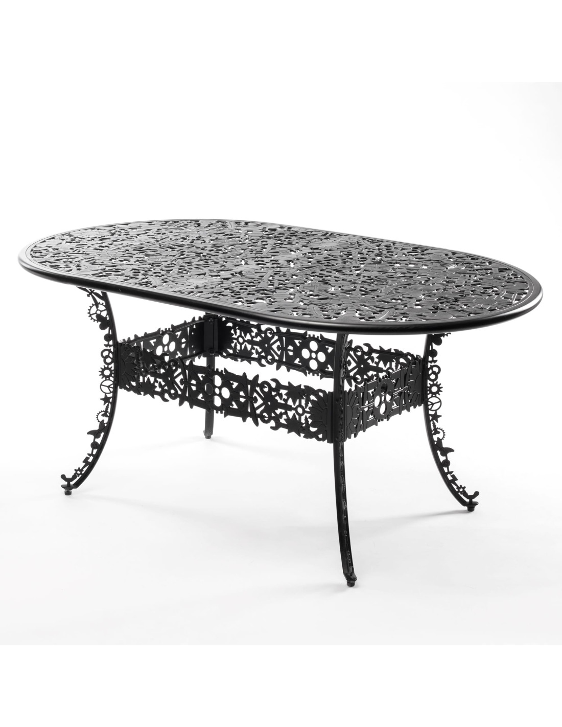 Table Industry Oval Garden 152 cm en aluminium par Seletti