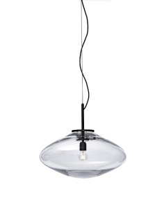 Suspension Disc en cristal par Olgoj Chorchoj Studio x Bomma