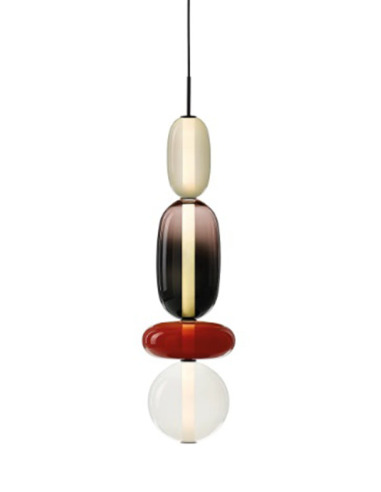 Suspension Pebbles L configuration 1 par Boris Klimek x Bomma