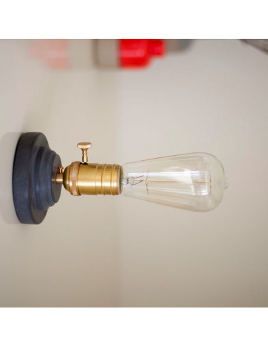 Lampe à poser design en béton anthracite Model 3 par Seenlight style industriel