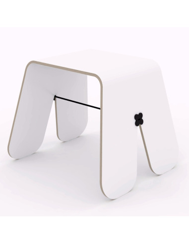 Tabouret minimaliste BUNNY STOOL COLOR par Uan Project en contreplaqué hêtre