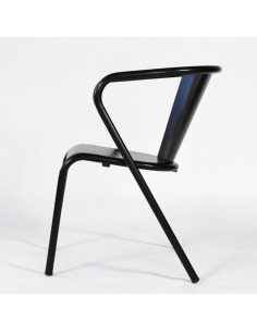 Chaise de bistrot portugais en métal Gonçalo au style vintage 2