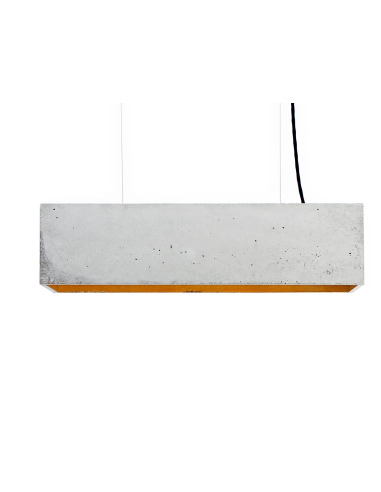 Suspension B4 en béton gris clair au design industriel par Stefan Gant x Gant light