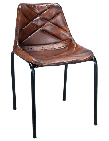 Forme De Un Design Noire Chaise Et Croix Au Vintage Originale Couleur Rembourrage Cousu Une Avec Structure Croiso En L3j54AqRcS