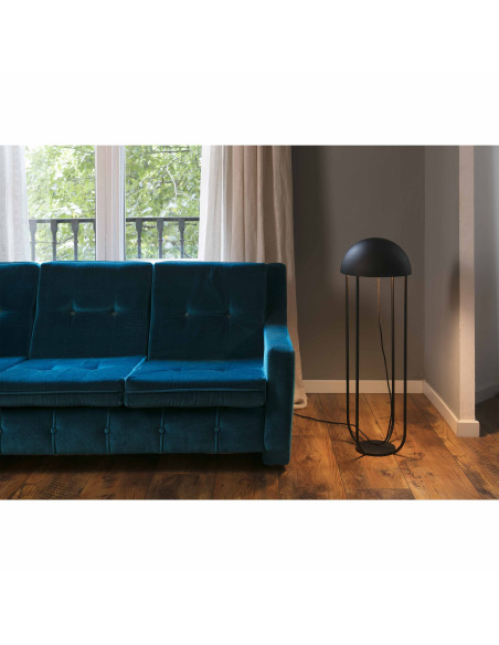 Lampadaire contemporain JELLYFISH Led dimmable noir et or en Lampadaire contemporain JELLYFISH Led dimmable noir et or en