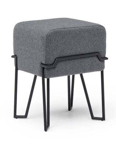 Tabouret design en feutre Bokk au design graphique par Ka-Lai Chan X Puik Art