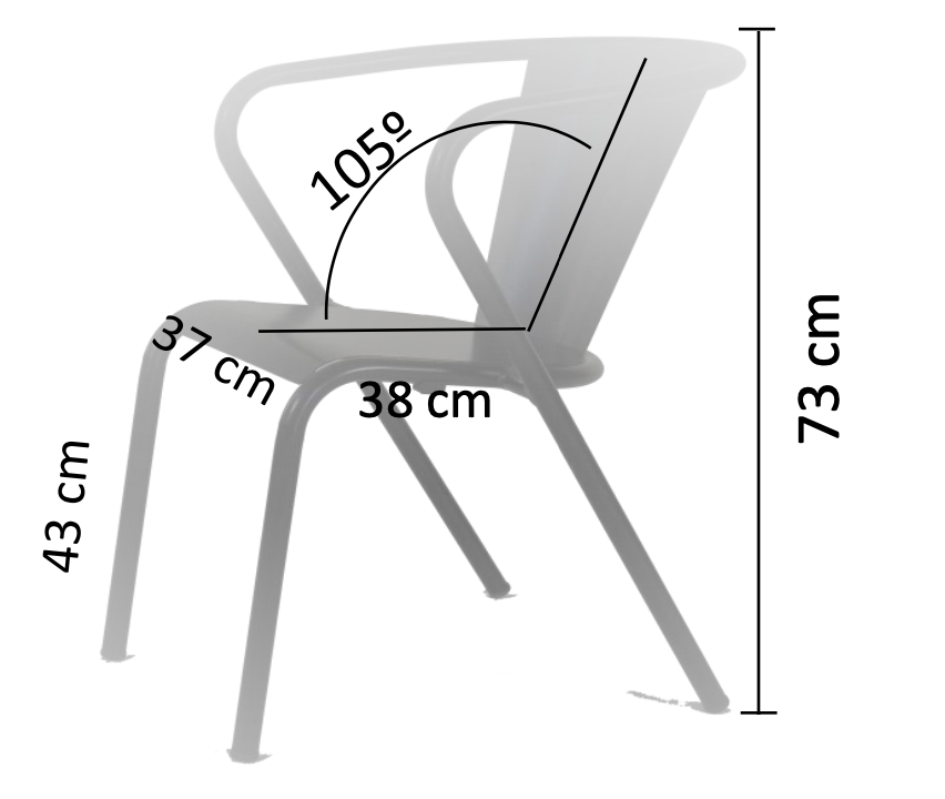 Dimension chaise gonçalo