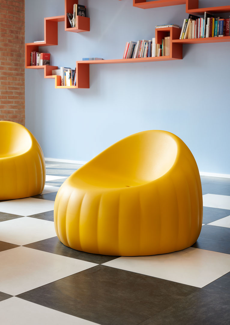 Chaise longue Gelée en polyéthylène par Roberto Paoli x SLIDE Studio